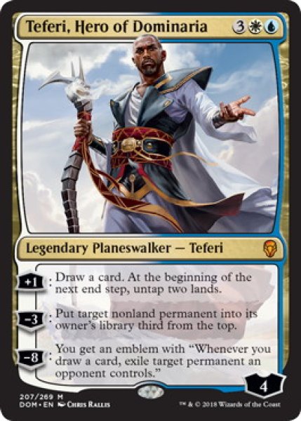 画像1: 【ENG】《ドミナリアの英雄、テフェリー/Teferi, Hero of Dominaria》[DOM] (1)