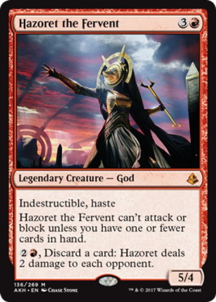 画像1: 【ENG】【Foil】《熱烈の神ハゾレト/Hazoret the Fervent》[AKH] (1)