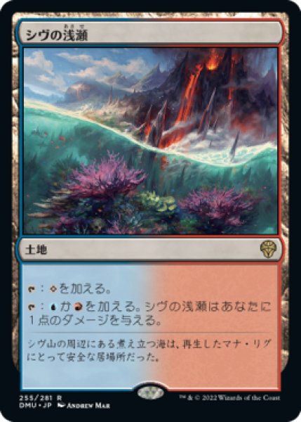 画像1: 【JPN】【Foil】《シヴの浅瀬/Shivan Reef》[DMU] (1)