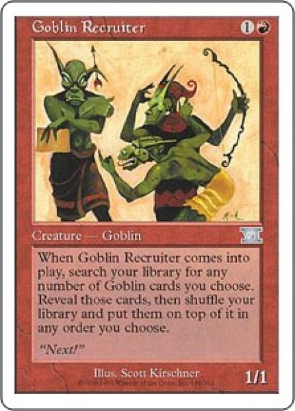 画像1: 【ENG】《ゴブリン徴募兵/Goblin Recruiter》[6ED] (1)