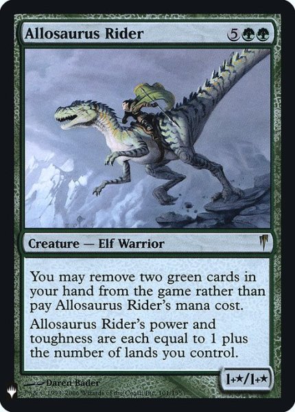 画像1: 【ENG】【Foil】《アロサウルス乗り/Allosaurus Rider》[PWシンボル付き再版] (1)