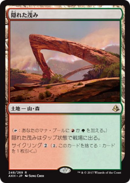 画像1: 【JPN】【Foil】《隠れた茂み/Sheltered Thicket》[AKH] (1)