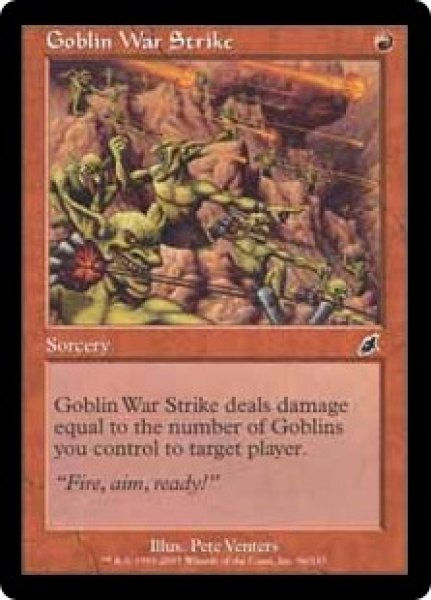 画像1: 【ENG】《ゴブリンの集中攻撃/Goblin War Strike》[SCG] (1)
