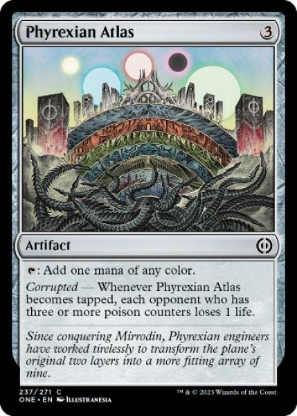 画像1: 【ENG】《ファイレクシアの大地図/Phyrexian Atlas》[ONE] (1)