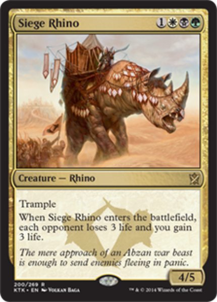 画像1: 【ENG】《包囲サイ/Siege Rhino》[KTK] (1)