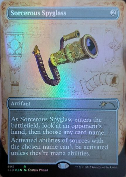 画像1: 【ENG】【Foil】《魔術遠眼鏡/Sorcerous Spyglass》[Secret Lair] (1)