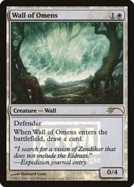 画像1: 【ENG】【Foil】《前兆の壁/Wall of Omens》[FNM] (1)