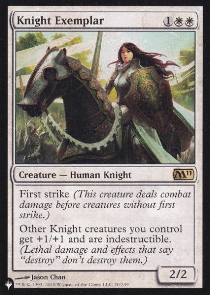 画像1: 【ENG】《模範の騎士/Knight Exemplar》(M11)[PWシンボル付き再版] (1)