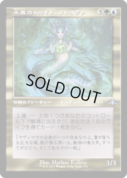 画像1: 【JPN】【Foil】■旧枠■《水底のドルイド、タトヨヴァ/Tatyova, Benthic Druid》[DMR] (1)