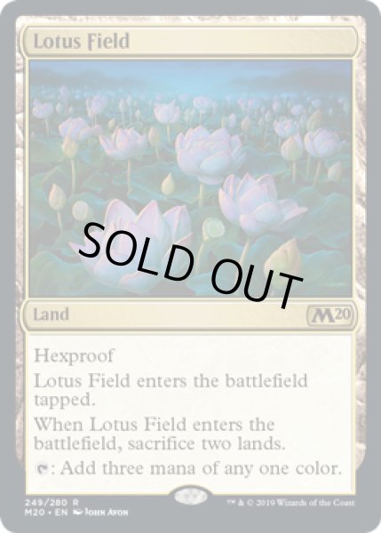 画像1: 【ENG】【Foil】《睡蓮の原野/Lotus Field》[M20] (1)