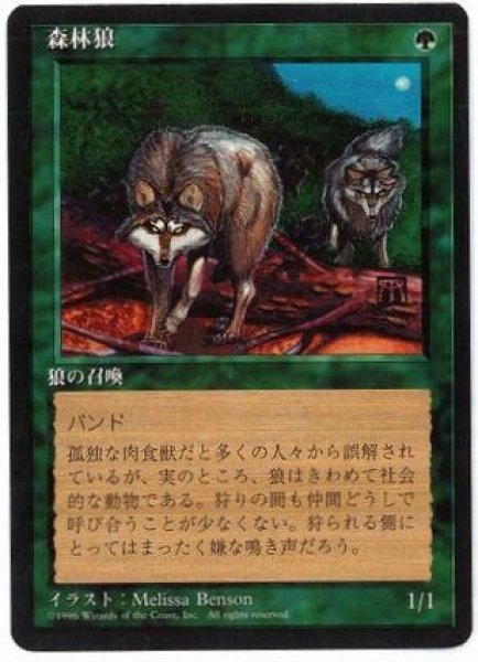 画像1: 【JPN】■黒枠■《森林狼/Timber Wolves》[4ED] (1)