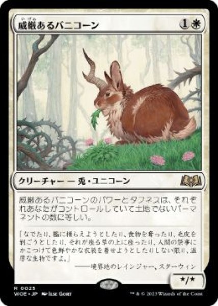 画像1: 【JPN】【Foil】《威厳あるバニコーン/Regal Bunnicorn》[WOE] (1)