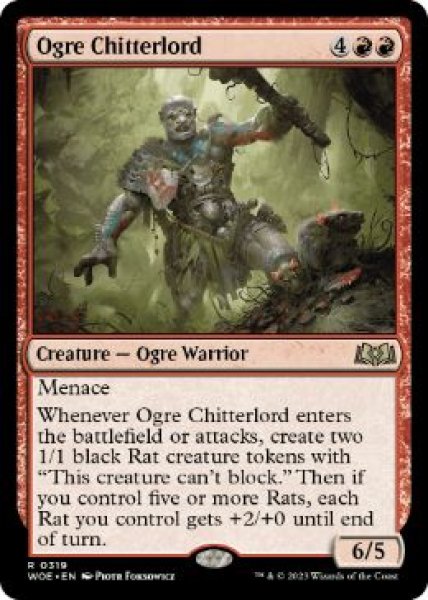 画像1: 【ENG】《オーガの囀王/Ogre Chitterlord》[WOE] (1)