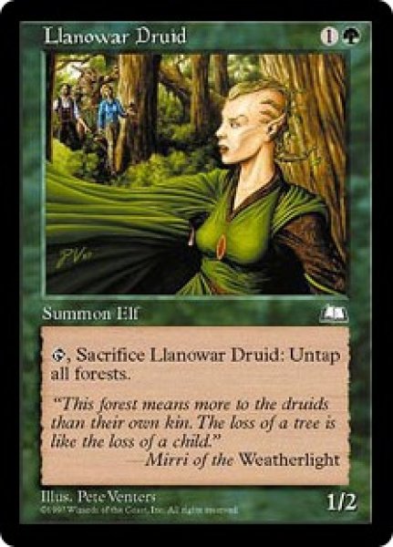 画像1: 【ENG】《ラノワールのドルイド/Llanowar Druid》[WTH] (1)