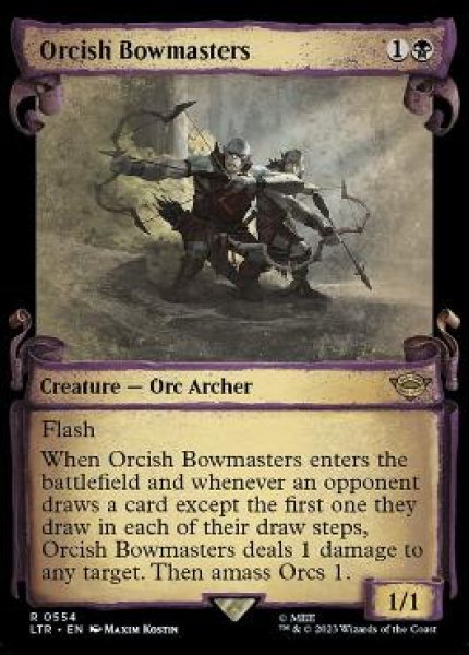 画像1: 【ENG】【Foil】■ショーケース■《オークの弓使い/Orcish Bowmasters》[LTR] (1)