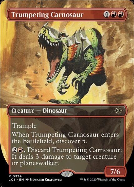画像1: 【ENG】■ボーダーレス■《嘶くカルノサウルス/Trumpeting Carnosaur》[LCI] (1)