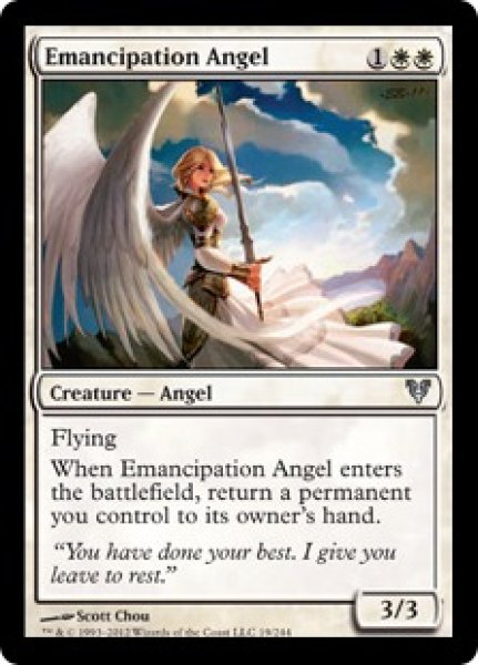 画像1: 【ENG】【Foil】《解放の天使/Emancipation Angel》[AVR] (1)