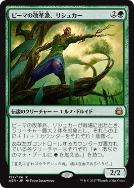 画像1: 【JPN】【Foil】《ピーマの改革派、リシュカー/Rishkar, Peema Renegade》[AER] (1)