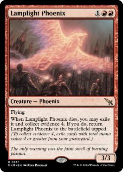 画像1: 【ENG】【Foil】《ランプ光のフェニックス/Lamplight Phoenix》[MKM] (1)