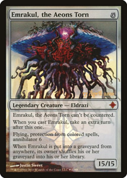 画像1: 【ENG】【Foil】《引き裂かれし永劫、エムラクール/Emrakul, the Aeons Torn》[プレリリース] (1)