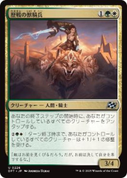 画像1: 【JPN】《歴戦の獣騎兵/Veteran Beastrider》[DFT] (1)