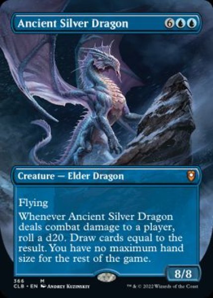 画像1: 【ENG】【Foil】■ボーダーレス■《エインシャント・シルヴァー・ドラゴン/Ancient Silver Dragon》[CLB] (1)