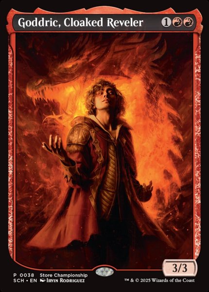 画像1: 【ENG】【Foil】《擬態する歓楽者、ゴドリック/Goddric, Cloaked Reveler》[ストアチャンピオンシップ] (1)